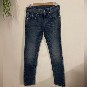 True Religion Women’s Relax slim  Jeans in Dark Blue Wash